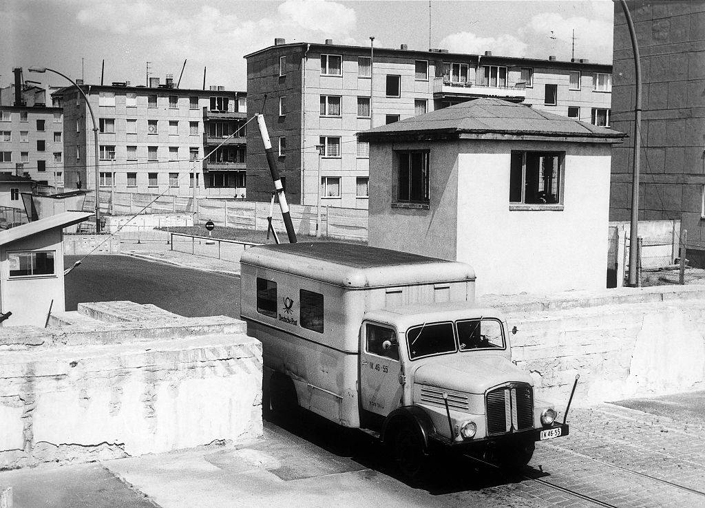 East Berlin post van