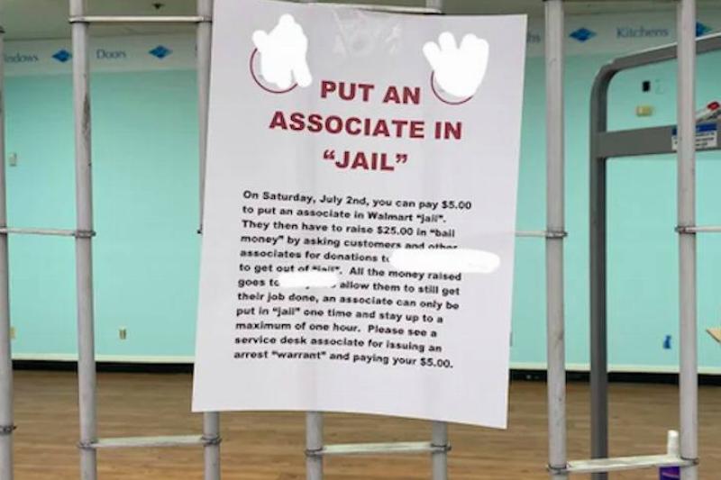 Jail  Put an associate in jail fundraiser