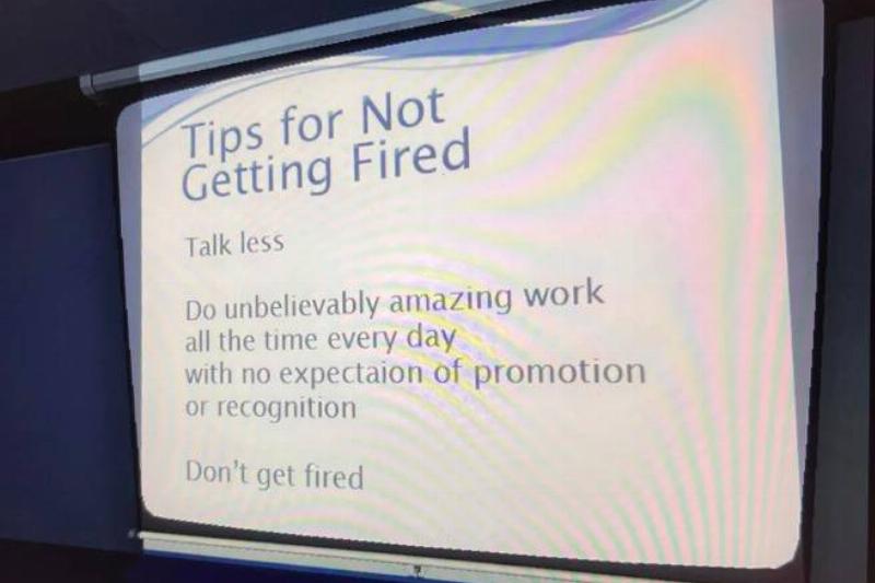 Slideshow Tips for not getting fired on a slideshow