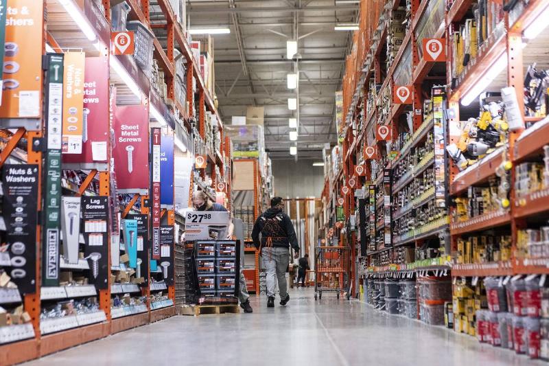 A Home Depot Store Ahead Of Black Friday