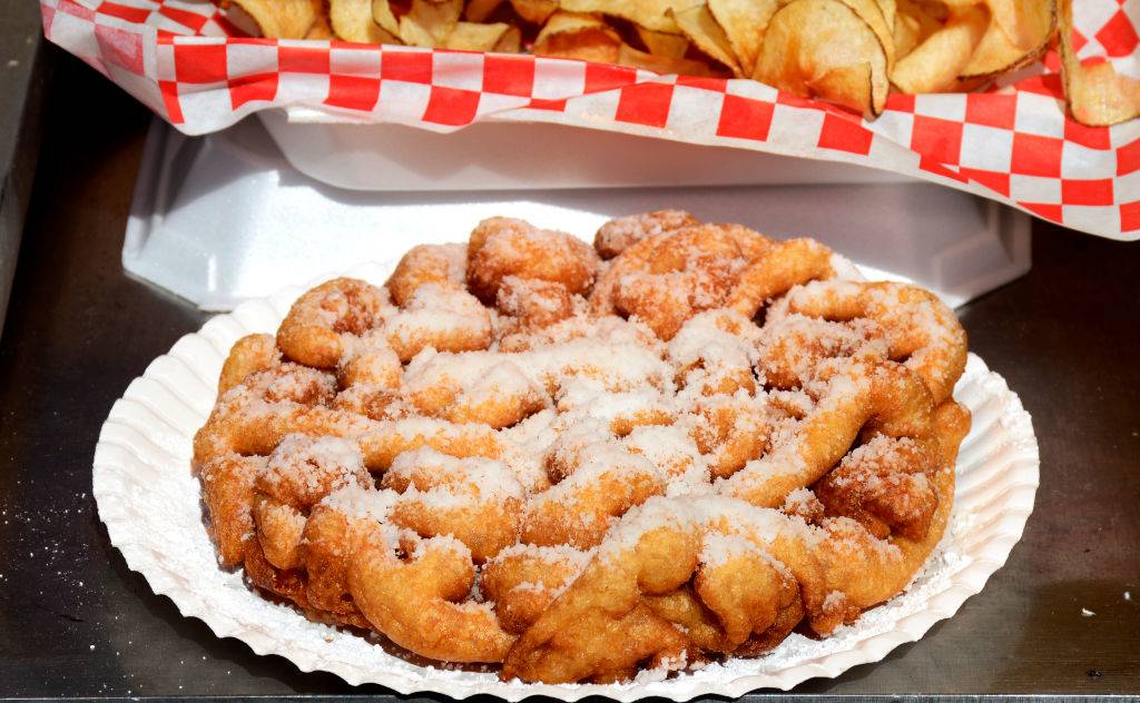 funnel cake at a fair