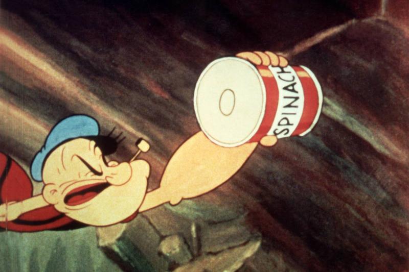 Popeye Reaching For Spinach