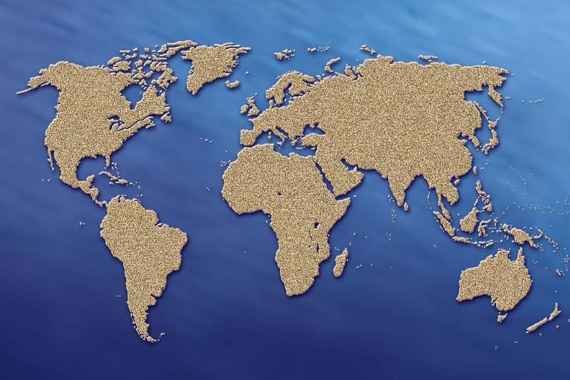 world map 151050416 world map with continents and oceans