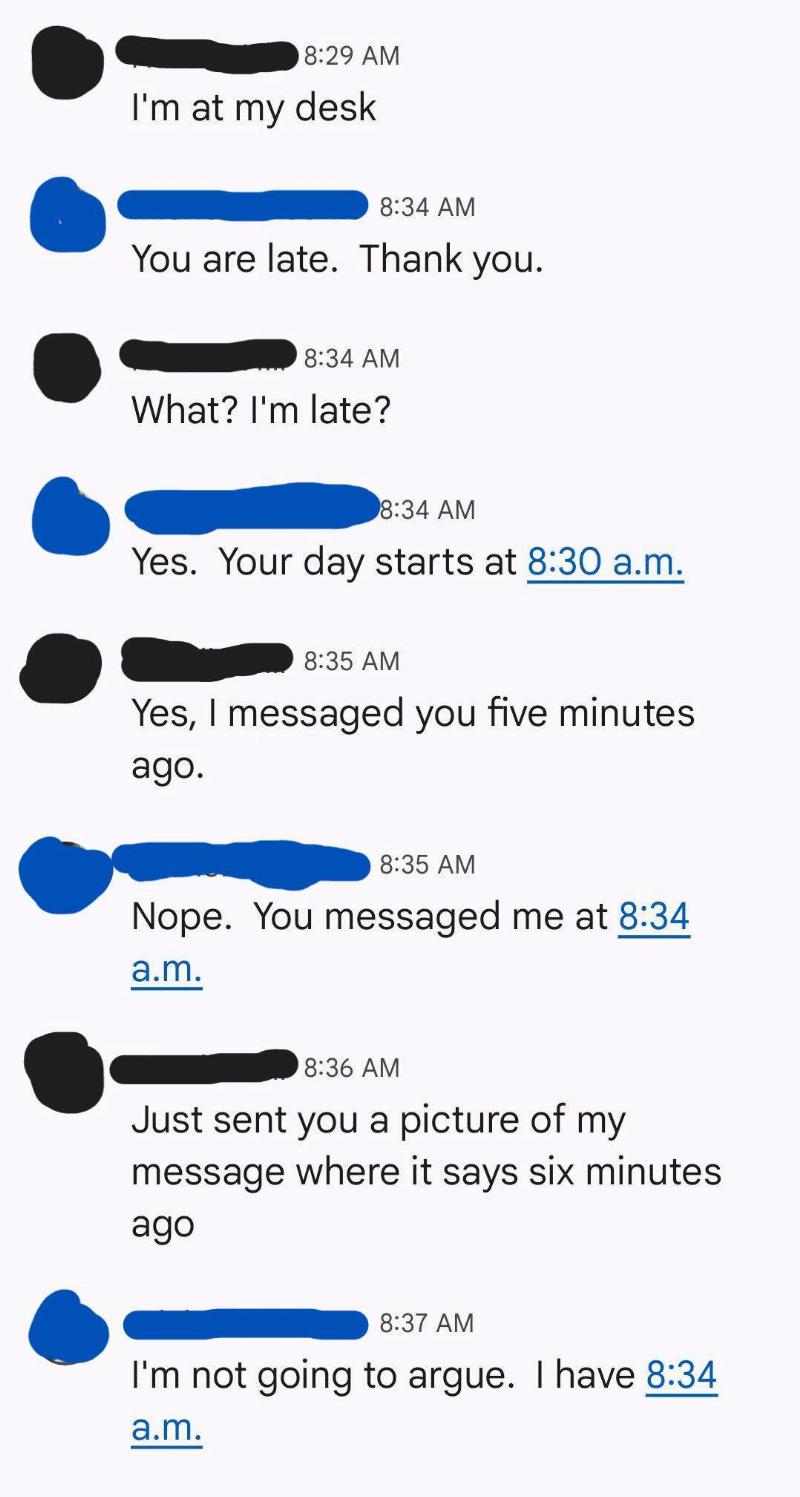 Message exchange from bosses