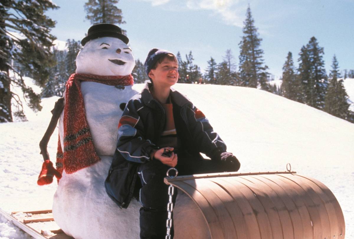 Charlie and his snowman