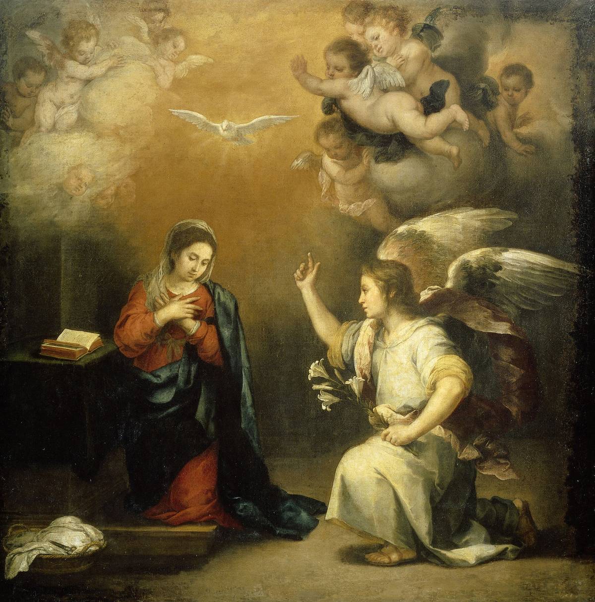 Annunciation to the Virgin, Bartolome Esteban Murillo, 1660 - 1680