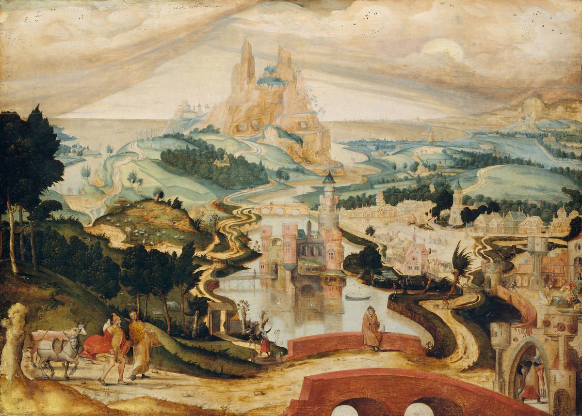 The Arrival in Bethlehem, circa 1540. Artist Master LC.