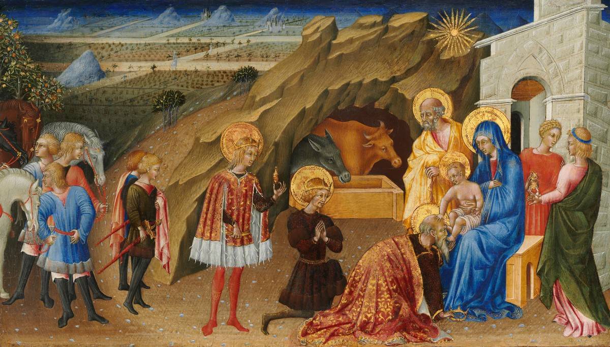 The Adoration of the Magi, circa 1450. Artist Giovanni di Paolo.