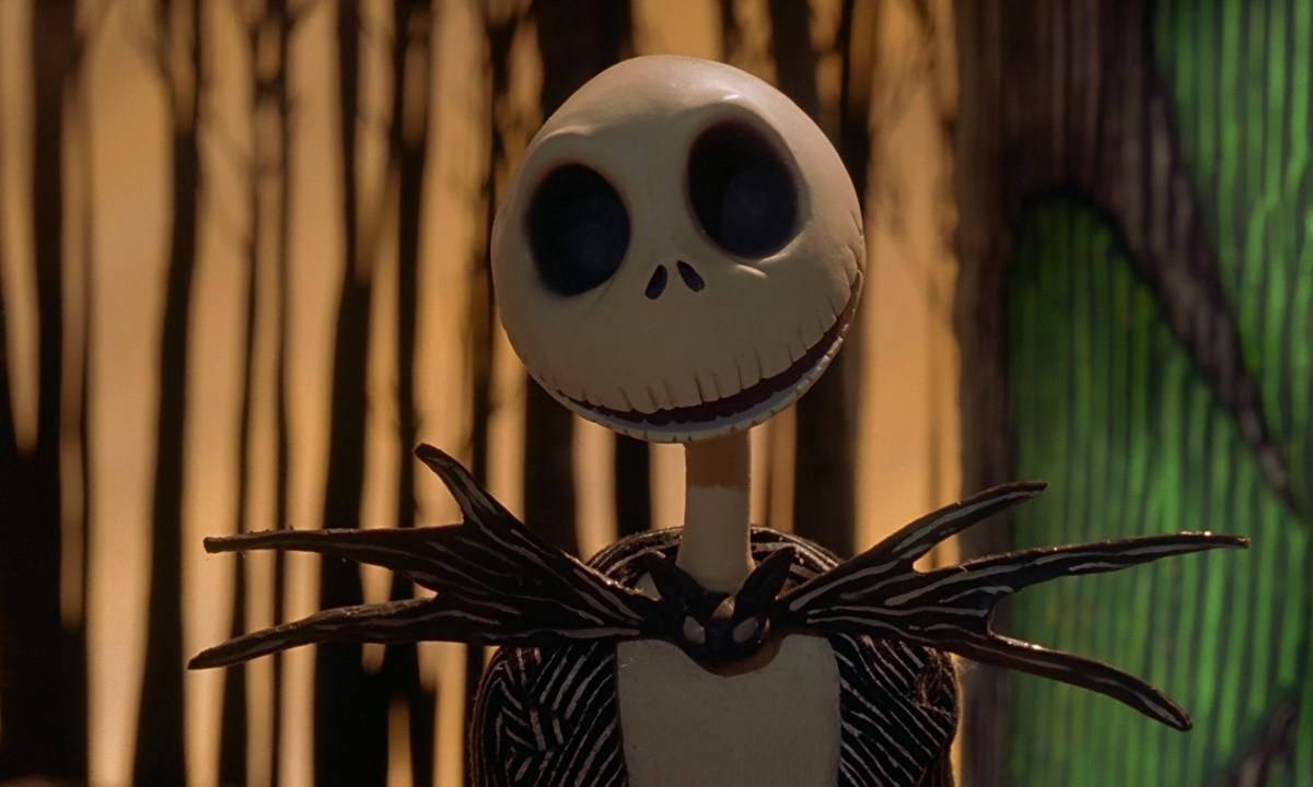 Jack Skellington with bat bowtie in The Nightmare Before Christmas