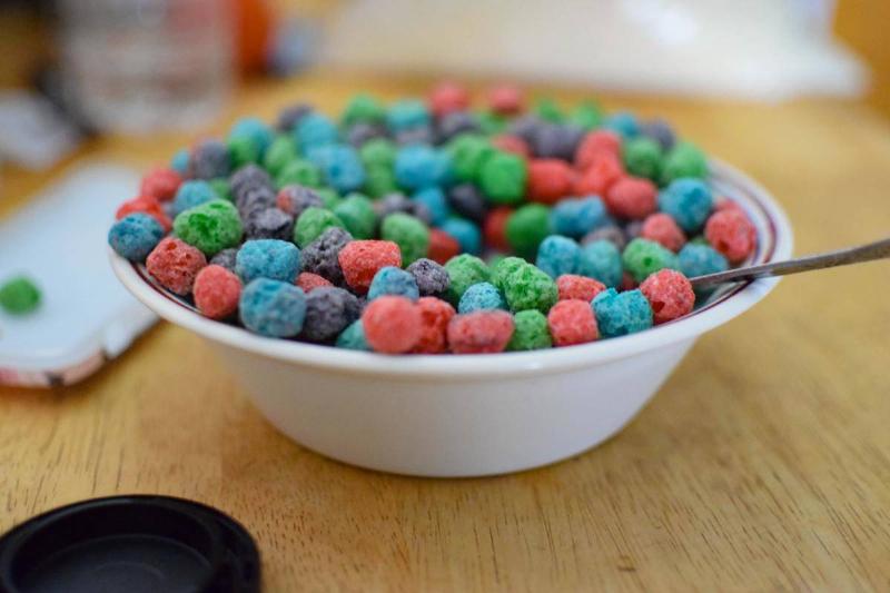 cereal colorful cereal in a bowl