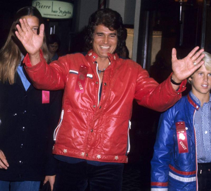 Michael Landon and family at Hollywood Christmas Parade - December 22nd 1976