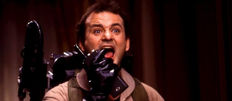 Bill Murray yelling into radio as Peter Venkman in Ghostbusters