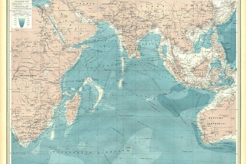 Map Of The Indian Ocean Artist Unknown