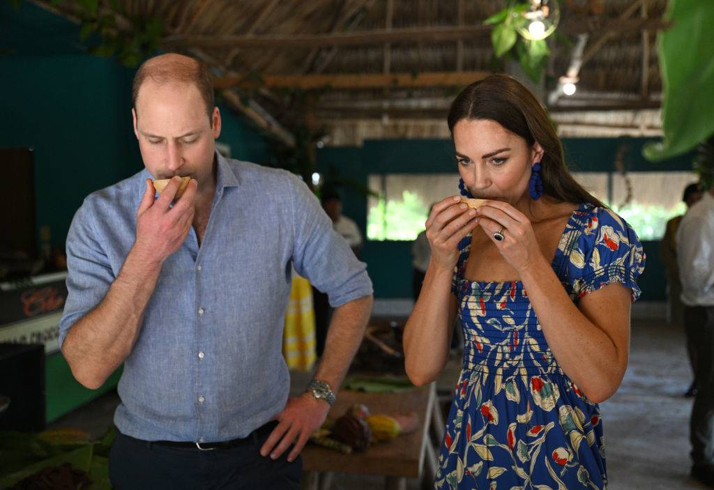 kate and william eating