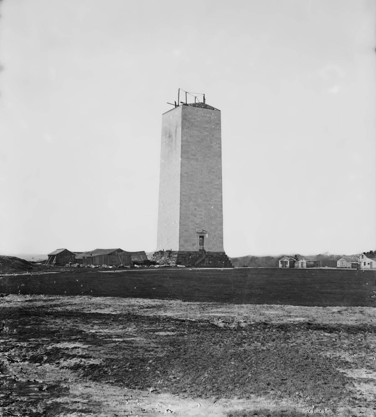 Washington Monument As It Stood For 25 Years
