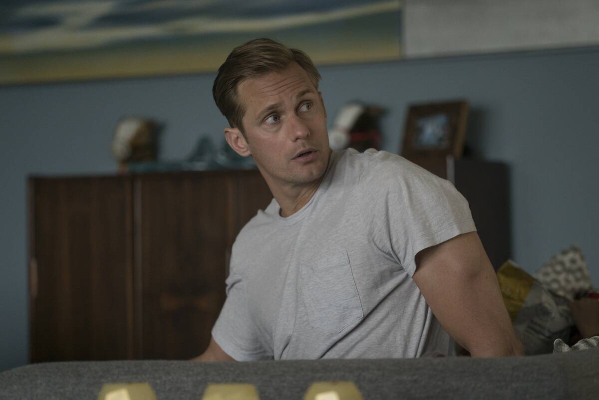 Alexander Skarsgård reacting with shock in Big Little Lies