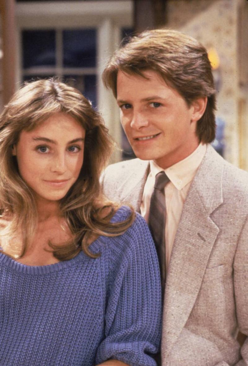 michael j fox and tracy pollan in family ties