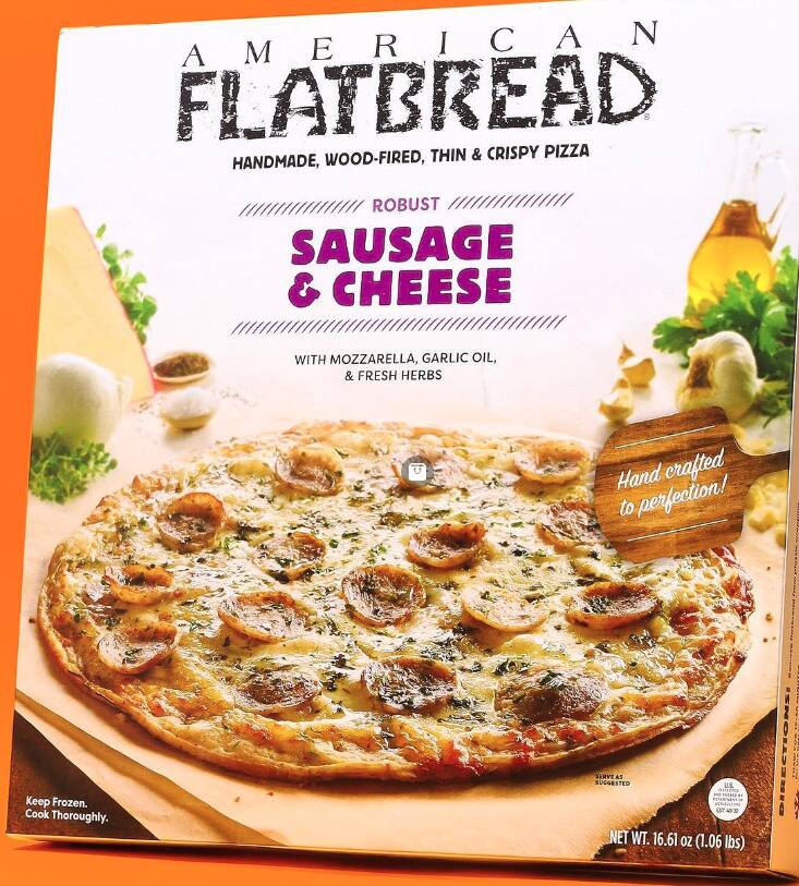 American Flatbread Sausage & Cheese pizza