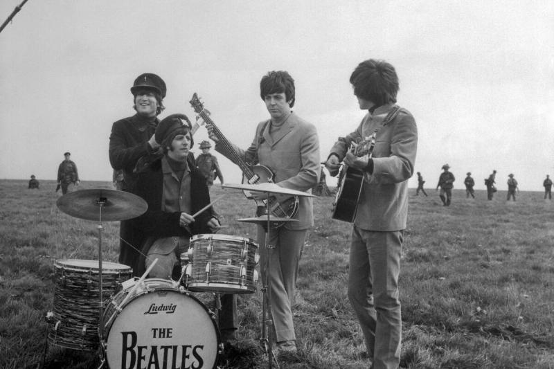 Beatles Playing on Salisbury Plain