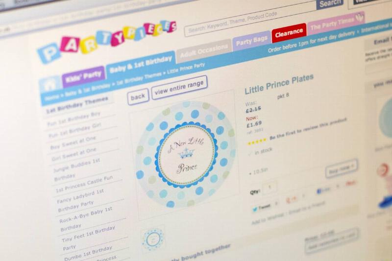 Duchess of Cambridge's Family Sell 'A New Little Prince' and 'A New Little Princess' Party Range