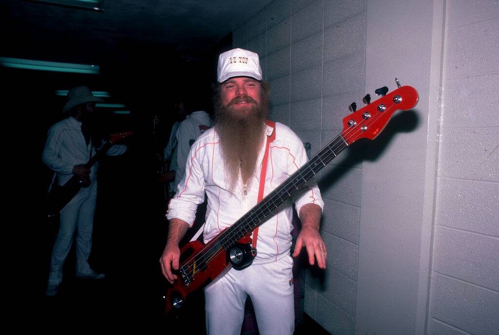 dusty hill backstage in 1984