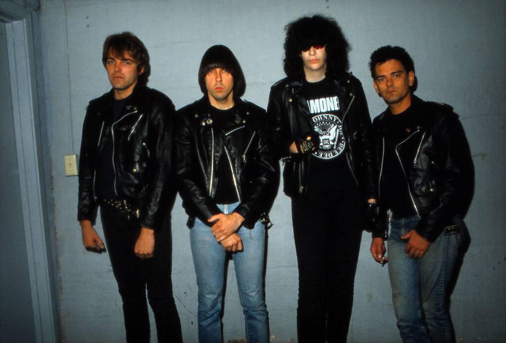 the ramones posing for a photo