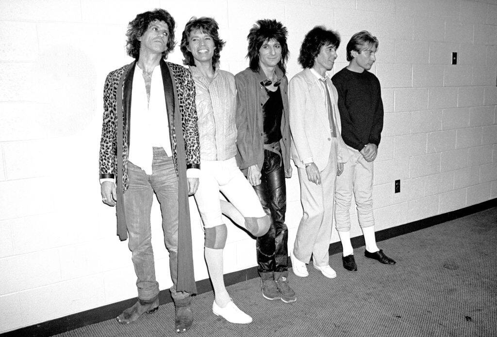 the rolling stones black and white photo