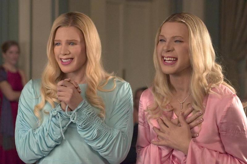 Marlon and Shawn Wayans as Marcus and Kevin Copeland in disguise in White Chicks Marlon and Shawn Wayans as Marcus and Kevin Copeland in disguise in White Chicks