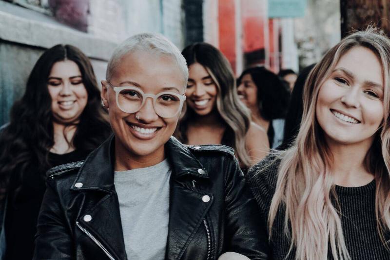 friends smiling together