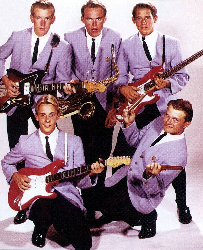 the surfaris wearing matching suits