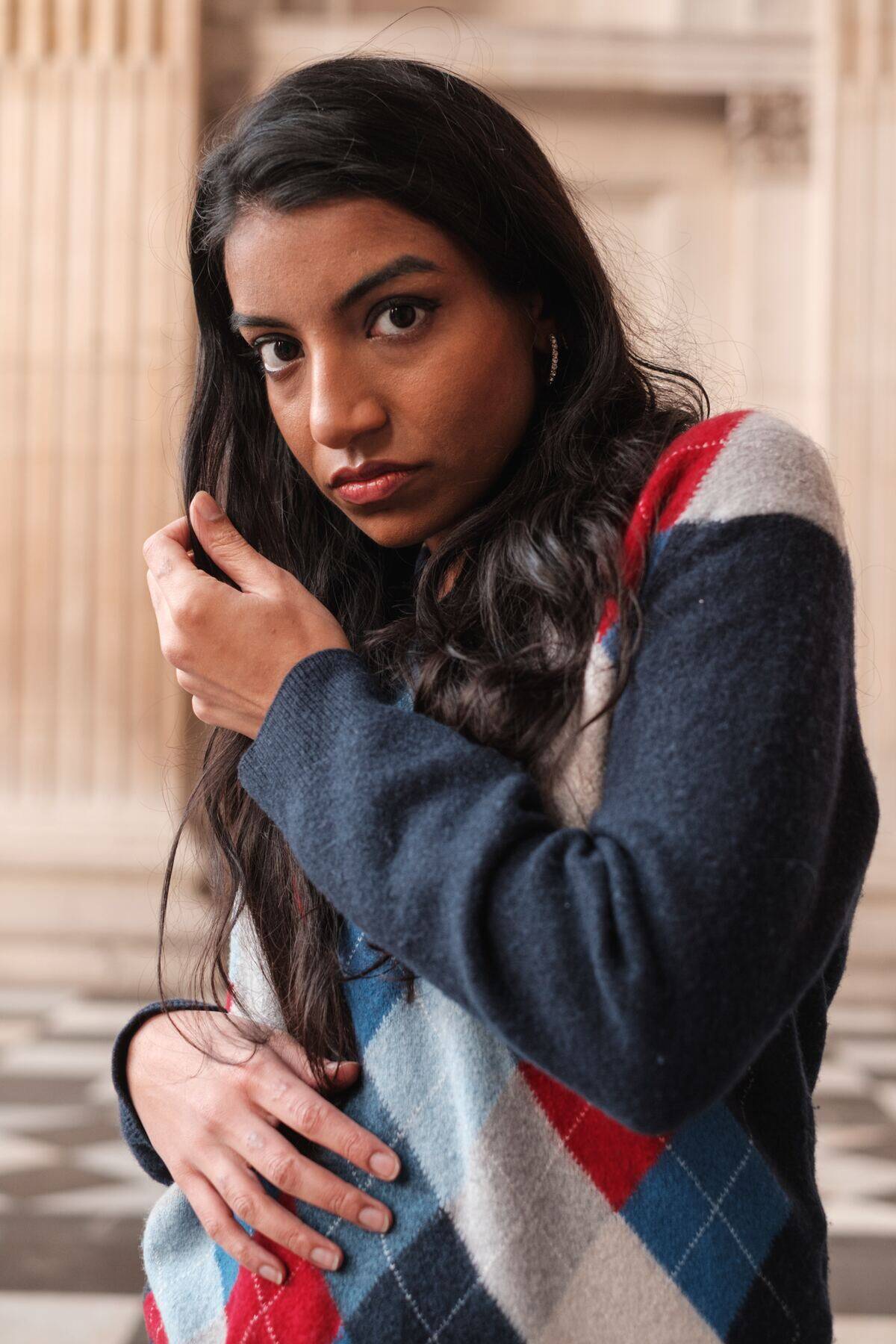 woman looked shocked and indignant