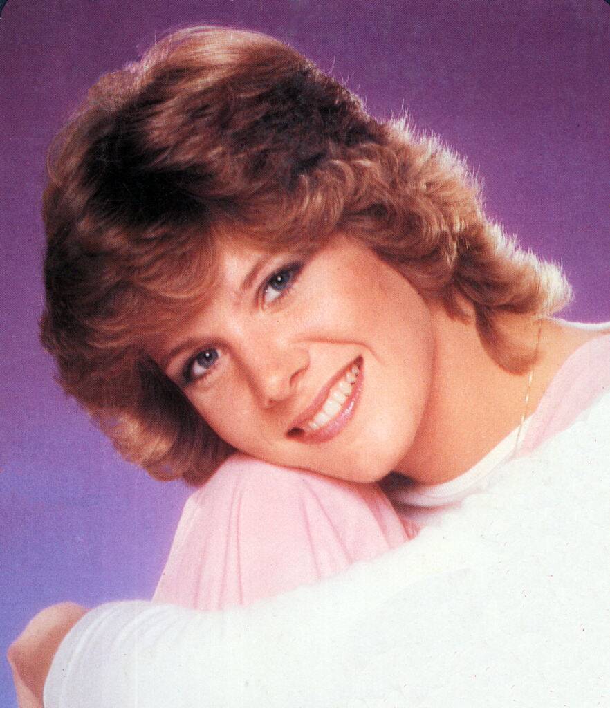 woman with purple background