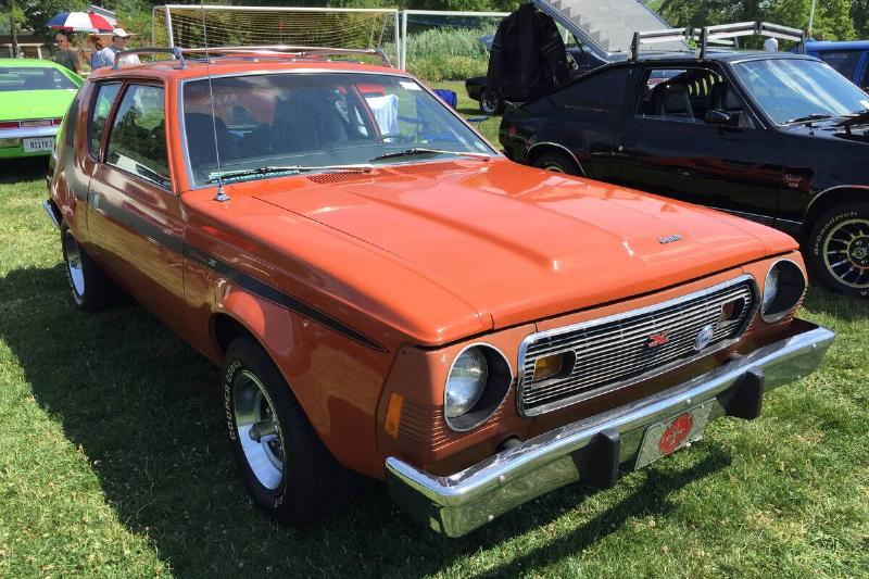 1974_AMC_Gremlin_X_Sienna_Orange_with_black_stripes_AMO_2015_meet_1of2 1974_AMC_Gremlin_X_Sienna_Orange_with_black_stripes_AMO_2015_meet_1of2