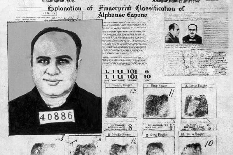 Al Capone's fingerprints. 