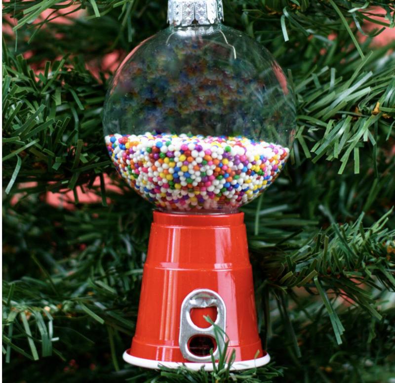 Mini gumball machine ornament