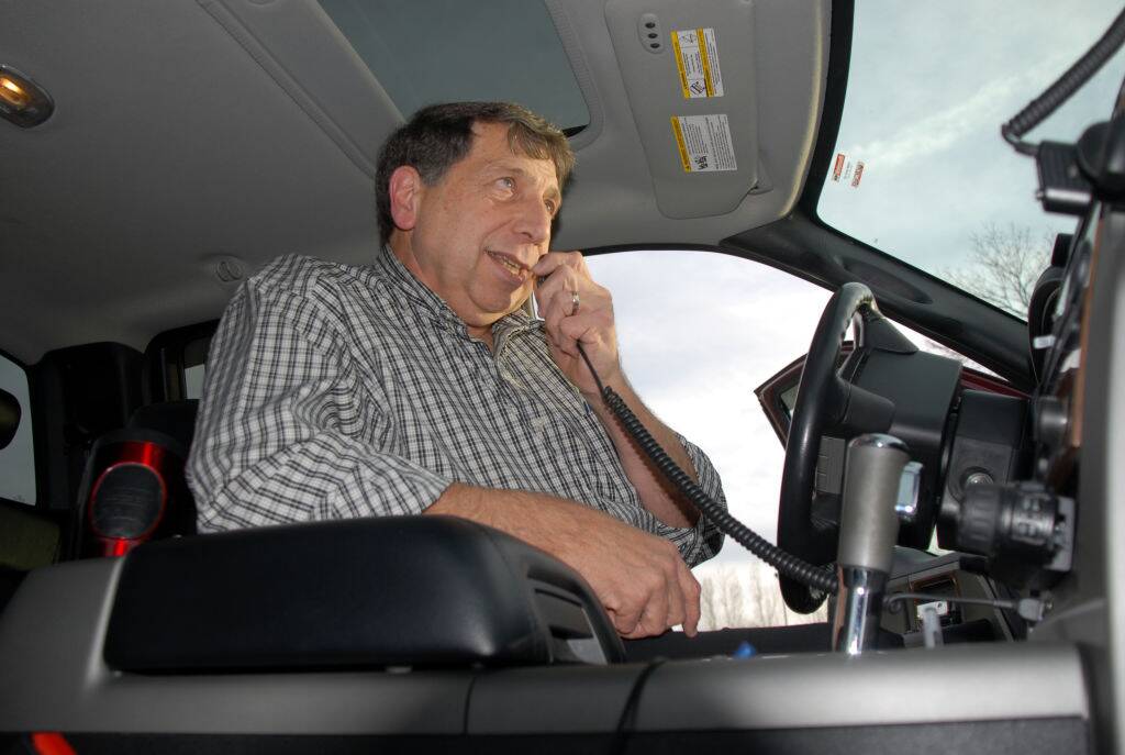 Truck driver on CB radio