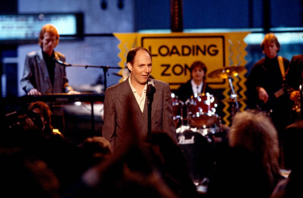 man performing on stage