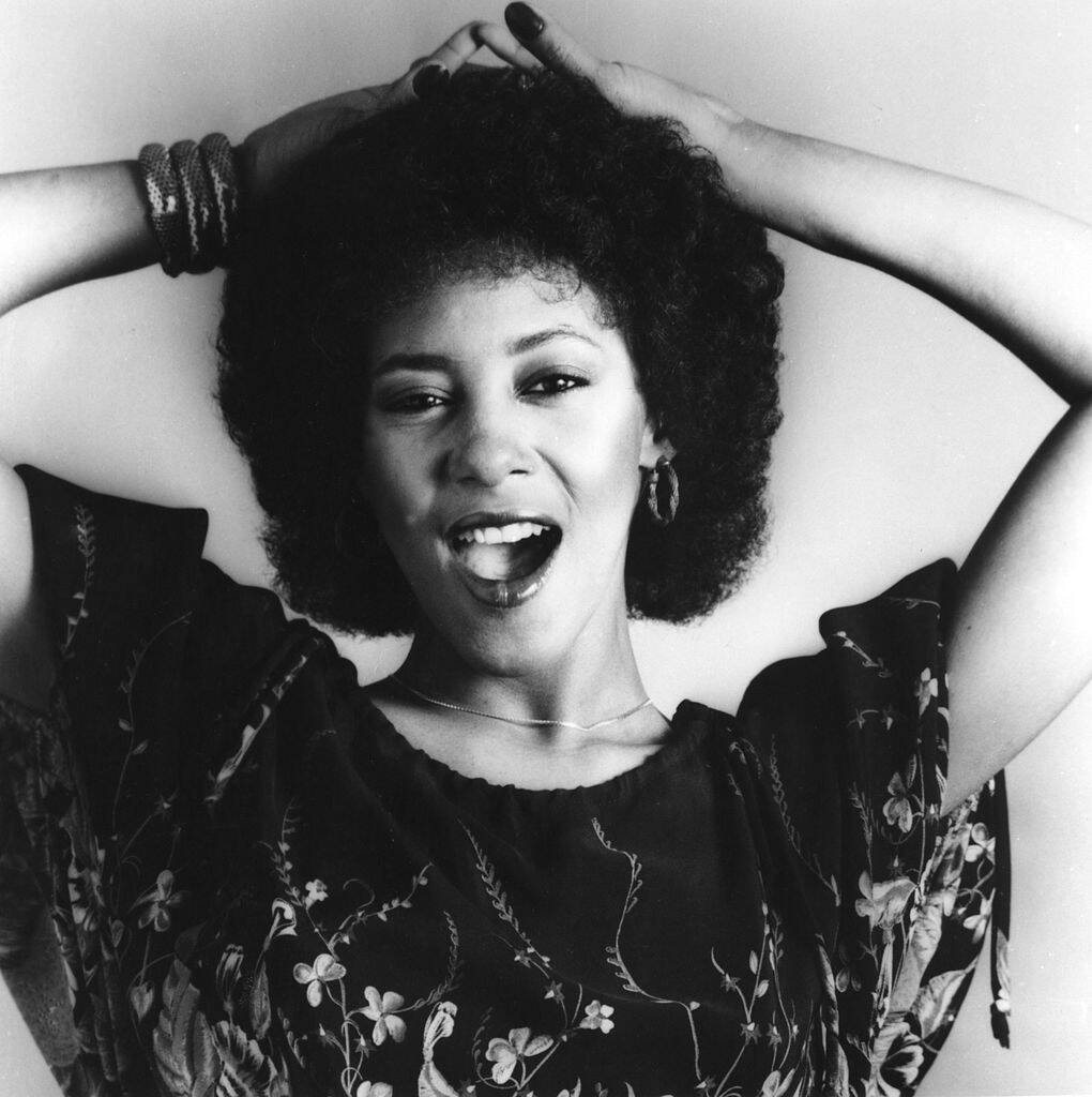 black and white photo of a woman