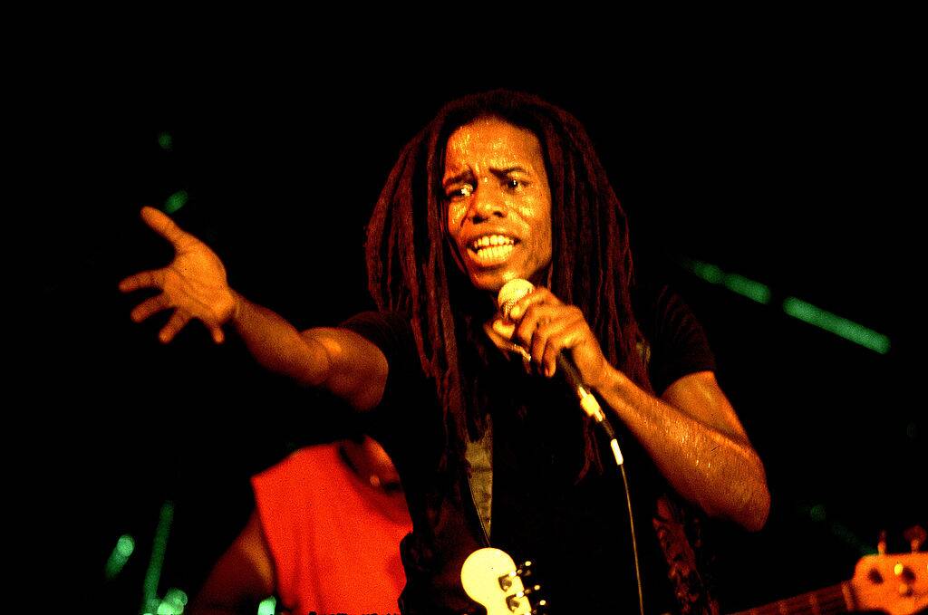 man performing on stage