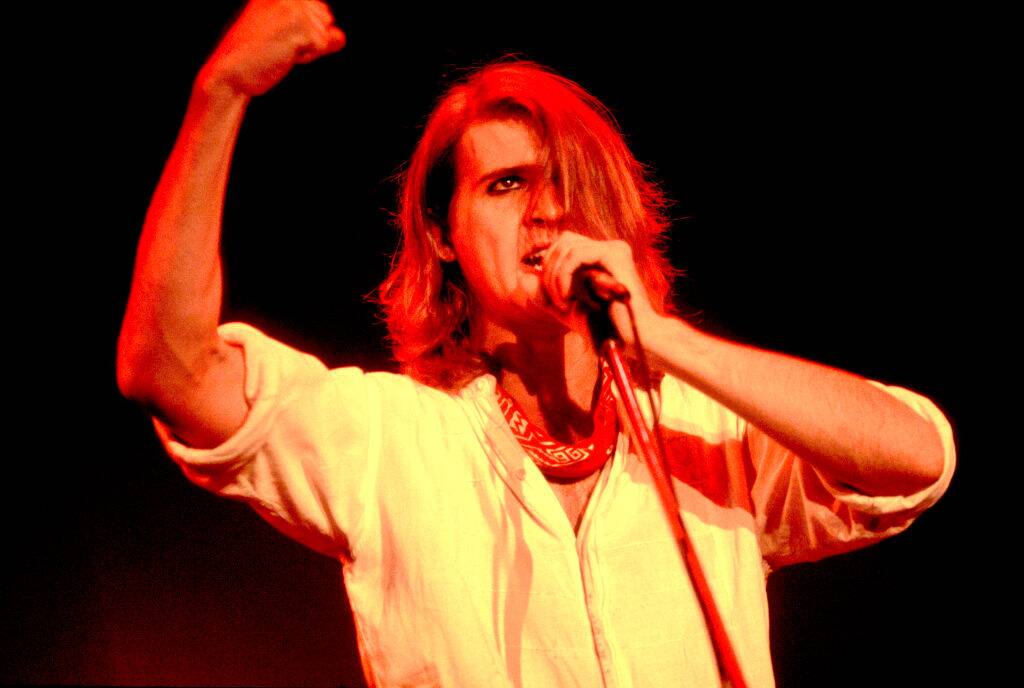 man performing on stage