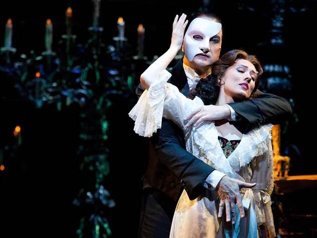 woman with a man wearing a mask