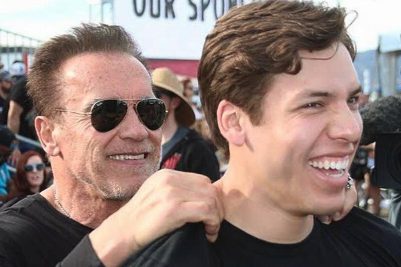 Joseph Baena and Arnold Schwarzenegger Joseph Baena and Arnold Schwarzenegger