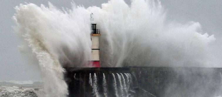Stormy weather in England