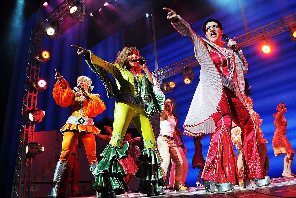 women dancing on stage