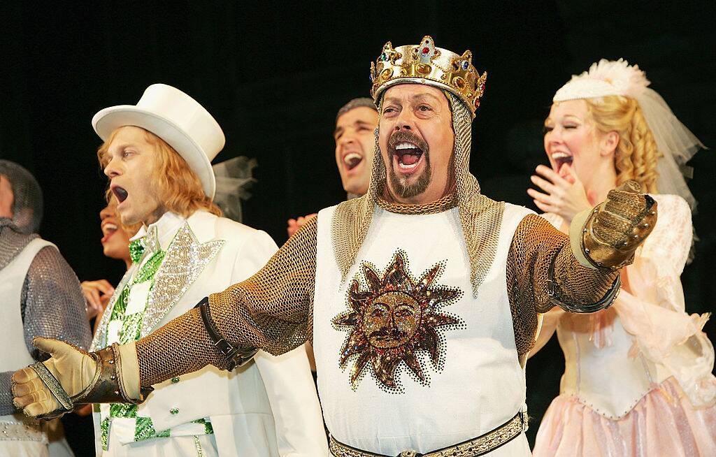 man dressed as a knight