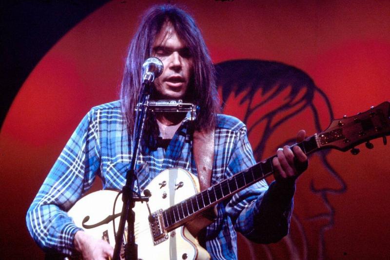 Neil Young Performs In London