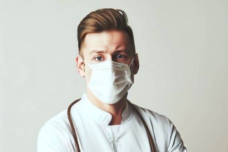man with mask