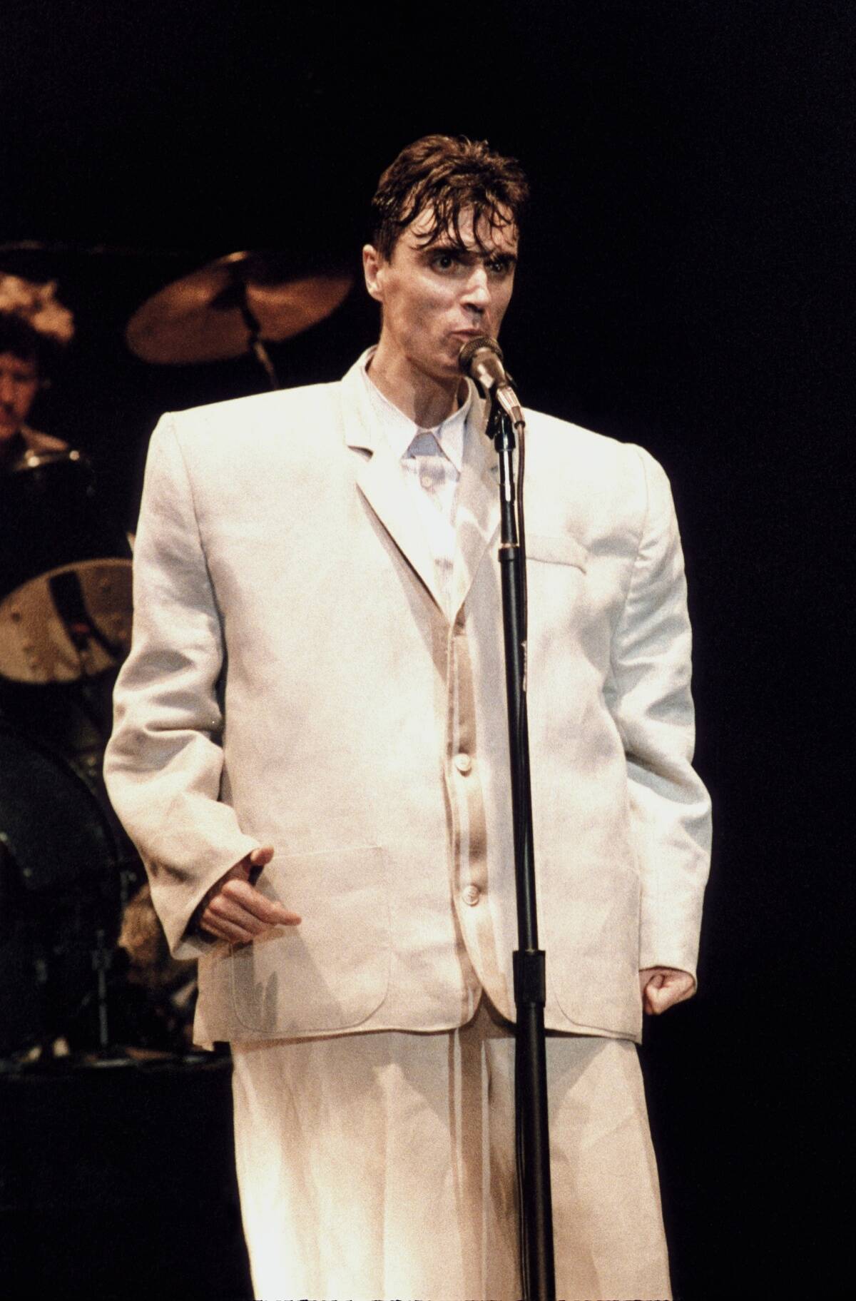 David Byrne Performing In Concert With Talking Heads