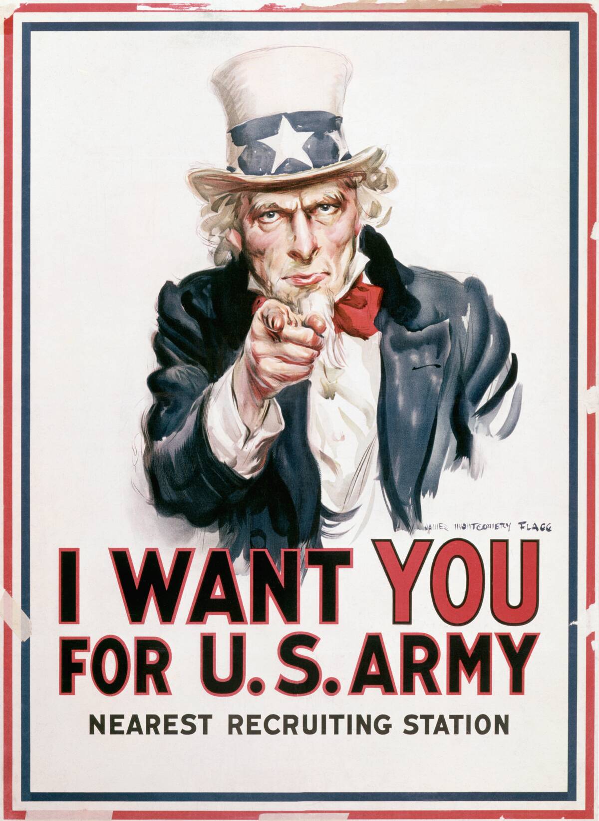 I Want You for the U.S. Army Recruitment Poster by James Montgomery Flagg