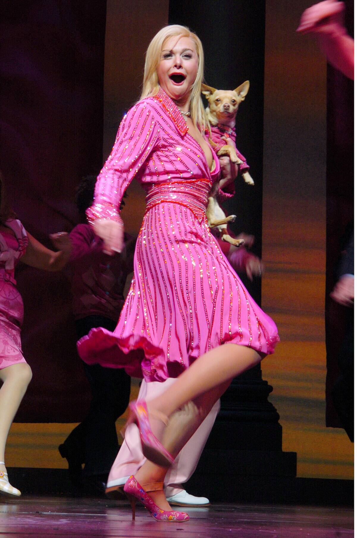 Laura Bell Bundy performs during curtain call after the open